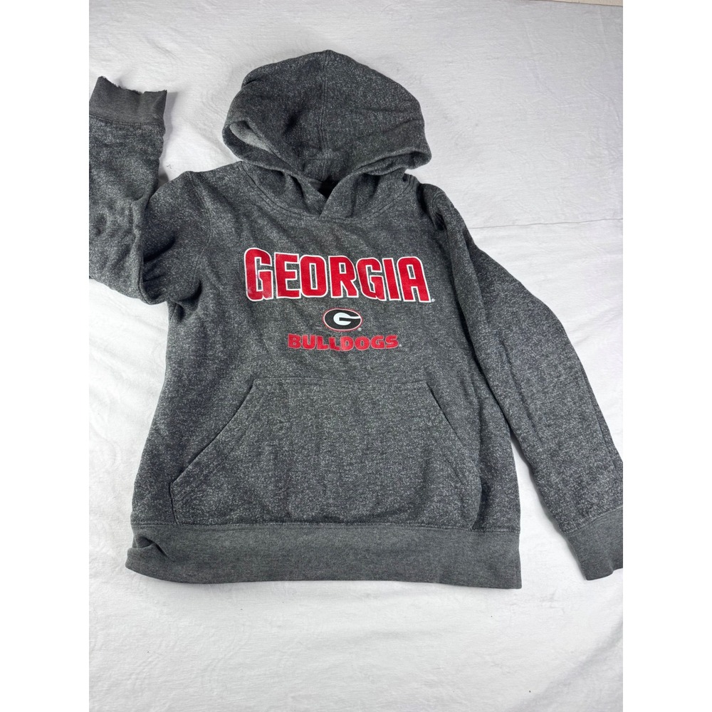 Gen2 Georgia Bulldogs‎ Hoodie Youth Small 8 Gray Good NCAA Fleece Sweatshirt